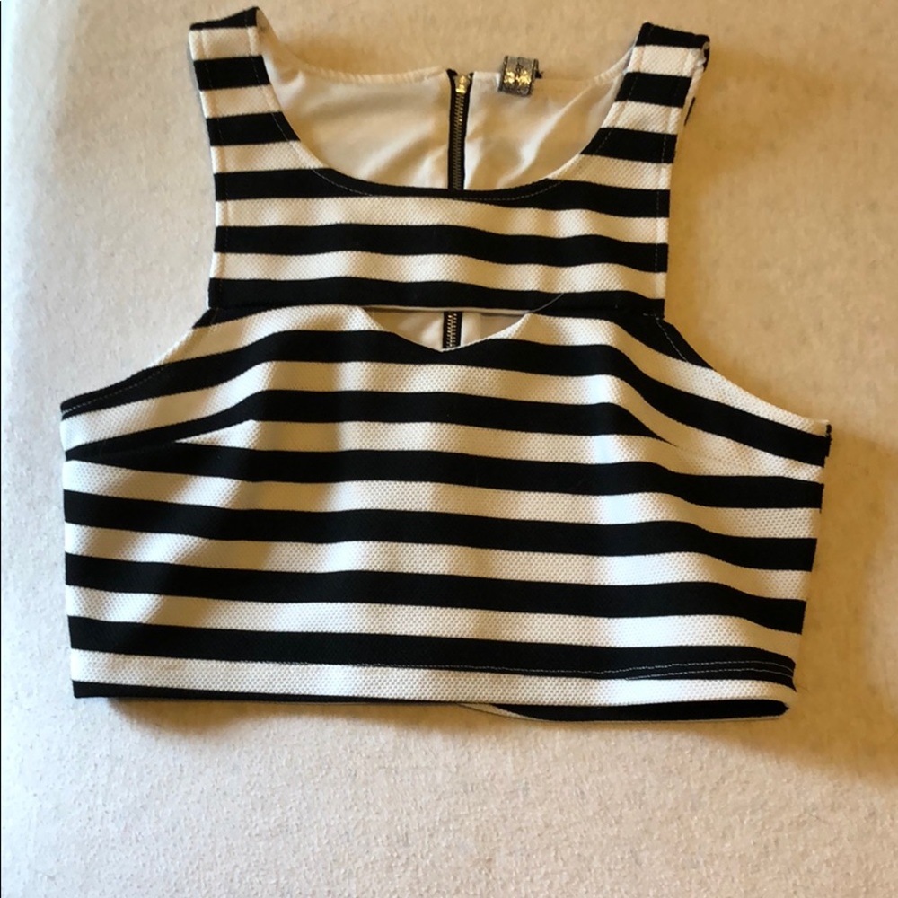 Poof Couture cut out crop top